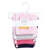 Hudson Baby Girl Shorts Bottoms 4-Pack, Pink Navy - 2 of 4