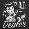 Womens Pot Dealer T Shirt Funny 420 MarijuanaCoffee Tee For Ladies - Crazy Dog Women's T Shirt - 2 of 4
