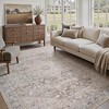 MontVoo Medallion Floral Washable Area Rug Taupe - 2 of 4