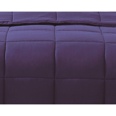 Navy Full Down Alternative Microfiber Reversible Comforter Set