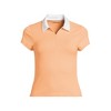 Lands' End Women's Short Sleeve Pique Johnny Collar UPF 50 Rash Guard - 3 of 4