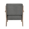 Sapphtopaz Modern Accent Chair Tufted Mid-Backrest Chair for Bedroom Upholstery Lounge Chair Wood Accent Chair for Living Room, Nursery - 3 of 4