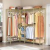 VIPEK L50 Protable Closet Rack Large Corner Freestanding Wardrobe Closet, Max Load 1300LBS, Gold - 4 of 4