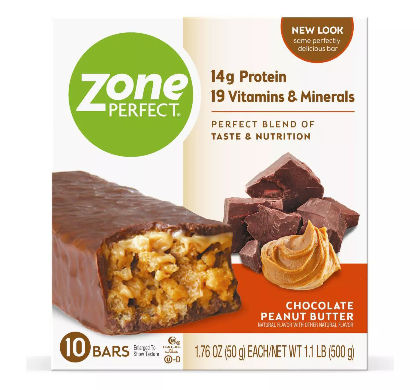 ZonePerfect Protein Bar Chocolate Peanut Butter - 10 ct/17.6oz - image 1 of 10