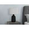 Monarch Specialties Lighting 24inchH Table Lamp Black Concrete Grey Shade Contemporary - image 2 of 4