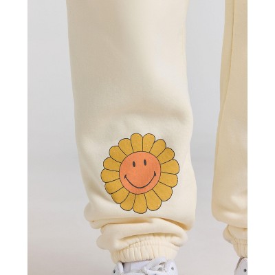 Samii Ryan | Smiley Mirage Sweatpants, Cream, Large, 4