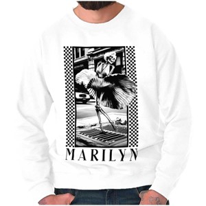 Movie Star Marilyn Monroe Skeleton Sweatshirt for Men or Women Brisco Brands - 1 of 4