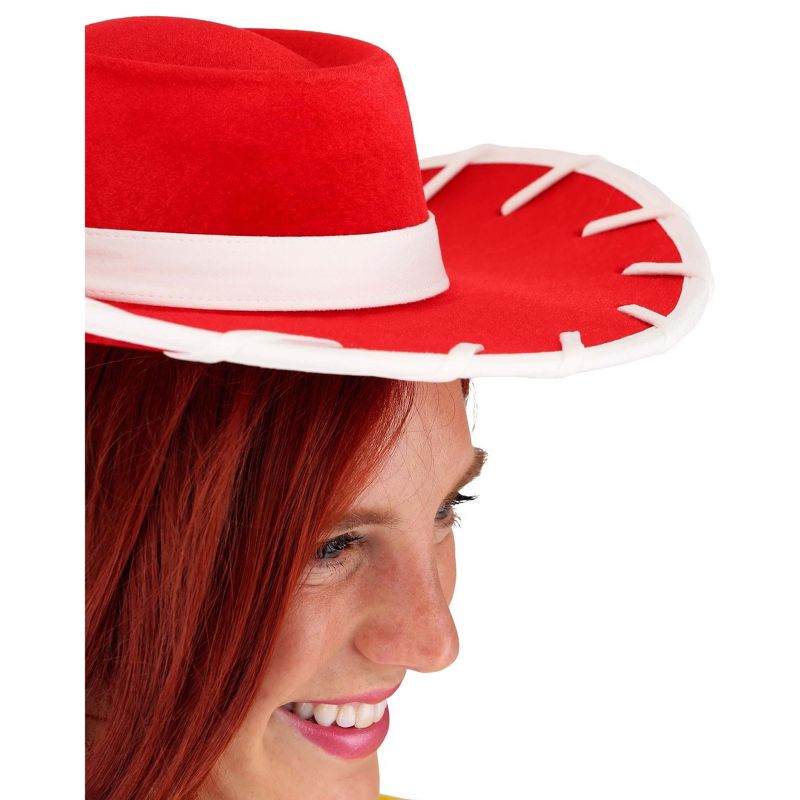 HalloweenCostumes.com  Girl Disney Toy Story Jessie Cowgirl Costume Hat, Red/White, 3 of 6