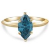 Pompeii3 1 1/2Ct Marquise Solitaire Diamond Engagement Ring White, Yellow Gold Lab Created - 4 of 4