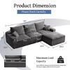 Modern Corduroy 3-Seater Sofa with Removable Cushions for Living Room Comfort -3irtyhousy - 4 of 4