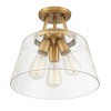 Savoy House Calhoun 3 - Light Semi-Flush Mount in  Matte Black - 4 of 4