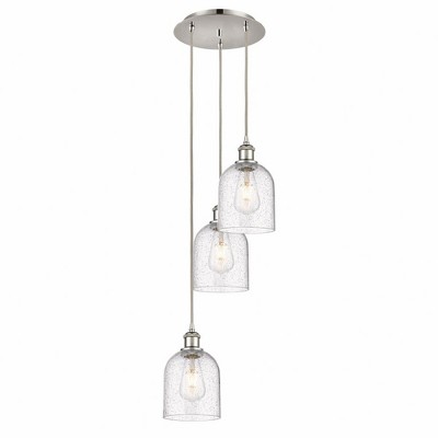 Bella - 3 Light Cord Hung Multi Pendant In Industrial Style-29.25 Inches Tall and 12 Inches Wide