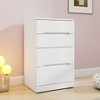 CAVINAS 3 In 1 Small Vanity Desk with Mirror and Lights Compact Makeup Desk with 3 Drawers Vanity with Lights for Bedroom, White - 2 of 4