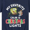 Boys' - SpongeBob SquarePants - My Favorite Color Is Christmas Lights Short Sleeve Graphic T-Shirt - 2 of 4