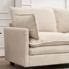 Velvet 2-Seater Modular Sofa with Deep Seat & 2 Lumbar Pillows - 4 of 4