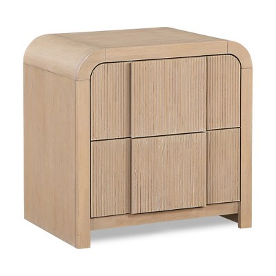 Meridian Furniture,Fluted Nightstand
