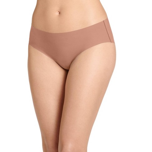 Jockey Women's Invisible Edge Microfiber Hipster Xl Almond : Target