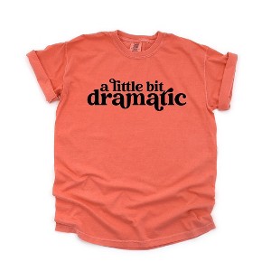 Simply Sage Market Women's A Little Bit Dramatic Short Sleeve Garment Dyed Tee - 1 of 4