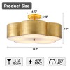 Parrot Uncle 19.7" Modern Gold 5-Light Semi-Flush Mount Ceiling Lights - 3 of 4