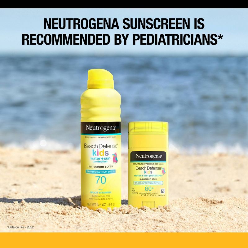 Neutrogena Beach Defense Water Resistant Kids&#39; Sunscreen Stick - SPF50 - 1.5oz, 5 of 10