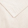 Flannel Cotton Modern Solid Fuzzy Duvet Cover Set With Pillow Shams by Blue Nile Mills - 4 of 4