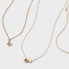 Girls' Initial with Choker and Layered Necklace Set - art class™ Gold - 3 of 3