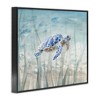 Stupell Industries Baby Sea Turtle Blue Speckled Aquatic Animal Ocean Framed Giclee Art - 2 of 4