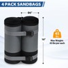 EAGLE PEAK Extra Large Sandbags for Canopy Tent 270 lbs Leg Weights Heavy Duty Weight Bags for Pop Up Canopy Gazebos - 3 of 4