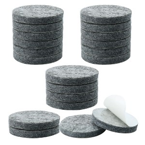 Unique Bargains Felt Self-stick Non-slip Anti-scratch Round Furniture Pads Gray 20 Pcs 1.26" x1.26" x 0.2" - 1 of 4