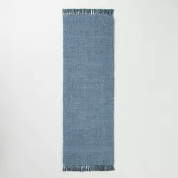 Solid Jute Area Rug Faded Blue - Hearth & Hand™ with Magnolia