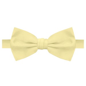 Jacob Alexander Men's Solid Color Pre-Tied Adjustable Banded Bow Tie - 1 of 4