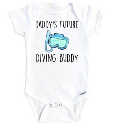 Diving Buddy Onesie® Baby Boy Girl Clothes Infant Bodysuit Funny Cute Newborn GS1