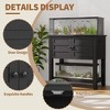 20-29 Gallon Aquarium Stand with Charging Station - 660LBS Heavy Duty Fish Tank Cabinet with Doors & Open Storage for Reptile & Turtle Tanks - 4 of 4