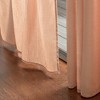 Chanasya 2pk Faux Belgian Flax Semi Sheer Window Curtain Panels - Set of 2 - 4 of 4