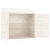 VidaXL Garden Shed White 40.2"x20.5"x44.1" Solid Wood Fir - 4 of 4