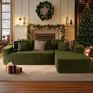 HOMLUX L Shape Modular Sectional Sofa Couch, Deep Seat Modern Minimalist Couches for Living Room - 1 of 4