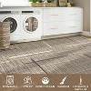 Acekool Washable Area Rug 【size】, Modern Abstract Non Slip Low Pile Thin Living Room Bedroom Carpet, Lightweight Soft Floor Mat, Rice - 4 of 4
