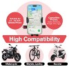 Vena Bike Phone Holder Motorcycle Phone Mount, Cell Phone Holder for Bike Phone Mount for Bicycle Handlebar, Scooter Motorcycle Phone Holder, Black - 3 of 4