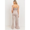Hello Miz Women's Sleeveless Smocked Neck Maternity Jumpsuit Romper - 4 of 4