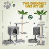 Modern Multicoloured Rotatable Deformation Soft Plush Cat Tree Pet Tower with Scratching Post and Hanging Ball - 2 of 4