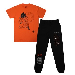 Dragon Ball Z Kamehameha Blast Short Sleeve T-shirt & Sweatpants Lounge Set - 1 of 4