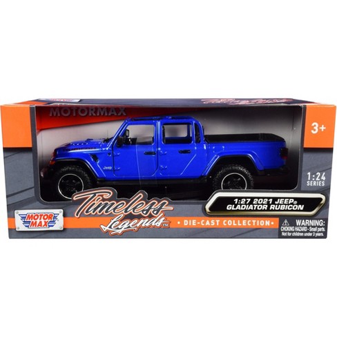 2021 Jeep Gladiator Rubicon (open Top) Pickup Truck Blue 1/24-1/27 Diecast  Model Car By Motormax : Target