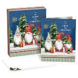 18ct Lang Gnome Christmas Boxed Holiday Greeting Cards