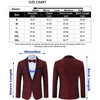 Men's Paisley Tuxedo Jacket Shawl Lapel One Button Suit Jacket Floral Blazer for Dinner Wedding Prom Party - 4 of 4