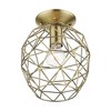 Livex Lighting Geometrix 1 - Light Flush Mount in  Antique Brass - 4 of 4