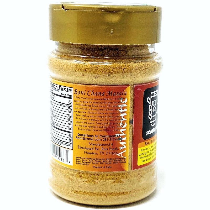 Chana Masala, Garbanzo Curry 15-Spice Blend - 3.5oz (100g) - Rani Brand Authentic Indian Products, 3 of 6