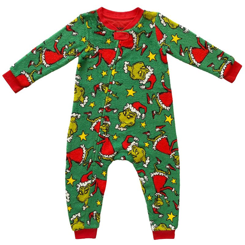 Dr. Seuss The Grinch Who Stole Christmas Matching Family Pajama Sets, 3 of 4