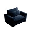 CAVINAS Couches for Living Room 51" Single Sofa Corduroy Upholstered 1 Seater Sofa Couch Lounge Chair with Pillows - 3 of 4