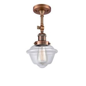 Oxford - 1 Light Semi-Flush Mount In Traditional Style-12.5 Inches Tall and 7.5 Inches Wide - 1 of 3