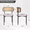Infurnic Accent Chairs, Modern Upholstered Chairs Set with Sturdy Legs, for Kitchen and Dining Room, 4PCS, Gray, 20.5"*20.5"*30" - 4 of 4